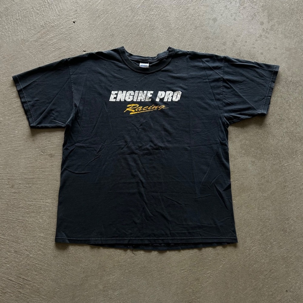 Vintage Engine Pro Racing Shirt Size XL‎ Black Engine Pro Drag Racing Car